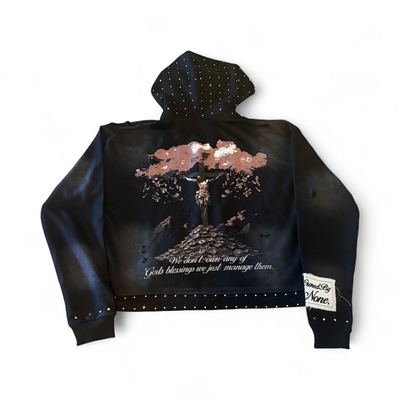 Borrowed money hoodie black